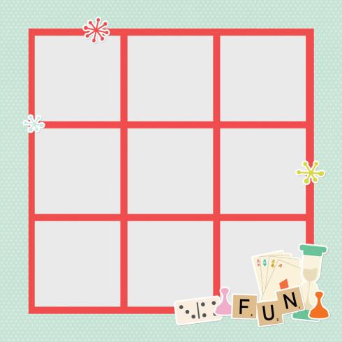 Preview: Simple Stories - Stanzteile "Game Night" Pages Pieces