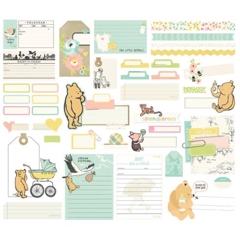 Simple Stories - Collectors Essential Kit "Say Cheese Classic Pooh Baby" 12 Bogen Designpapier