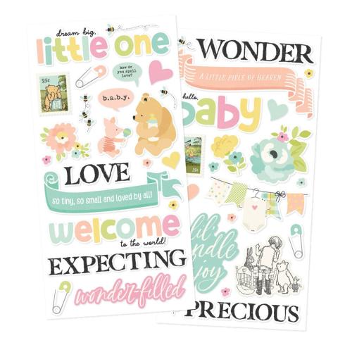 Preview: Simple Stories - Aufkleber "Say Cheese Classic Pooh Baby" Foam Sticker