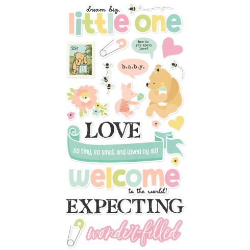 Preview: Simple Stories - Aufkleber "Say Cheese Classic Pooh Baby" Foam Sticker