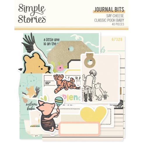 Simple Stories - Stanzteile "Say Cheese Classic Pooh Baby" Journal Bits & Pieces 