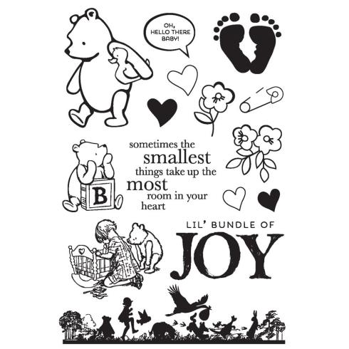 Preview: Simple Stories - Stempelset "Say Cheese Classic Pooh Baby Bundle of Joy" Clear Stamps 