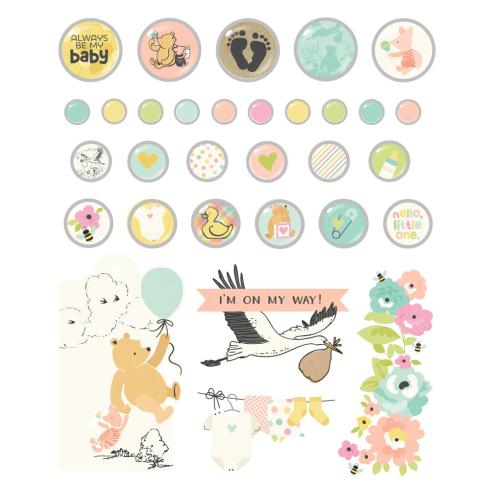 Preview: Simple Stories - Decorative Brads "Say Cheese Classic Pooh Babys" 