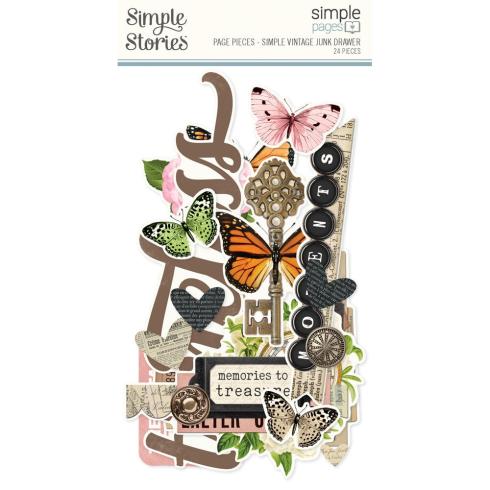 Simple Stories - Collectors Essential Kit "Vintage Junk Drawer" 12 Bogen Designpapier