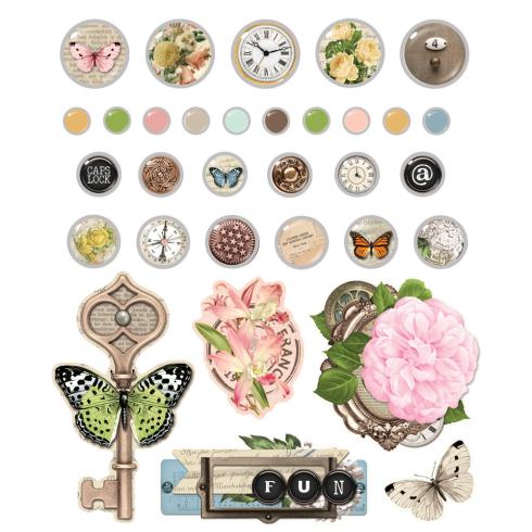 Preview: Simple Stories - Decorative Brads "Vintage Junk Drawer" 