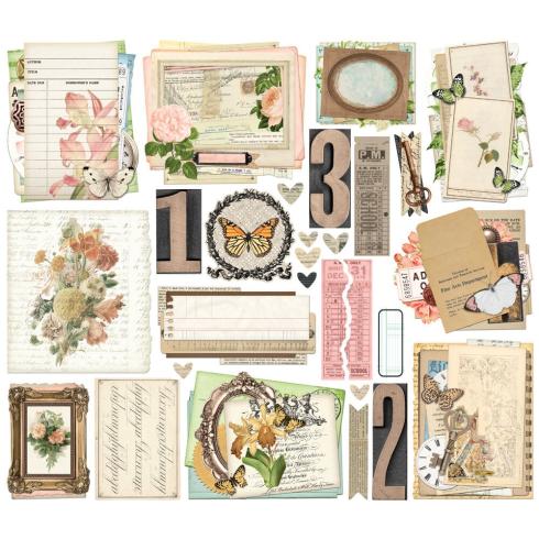 Preview: Simple Stories - Stanzteile "Vintage Junk Drawer" Die Cuts