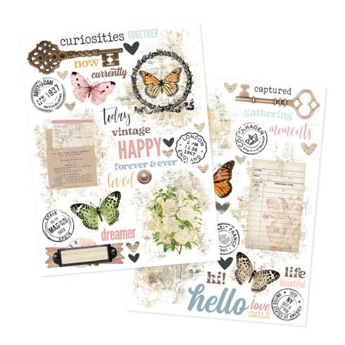 Preview: Simple Stories - Transfer Sticker "Vintage Junk Drawer" Rub Ons