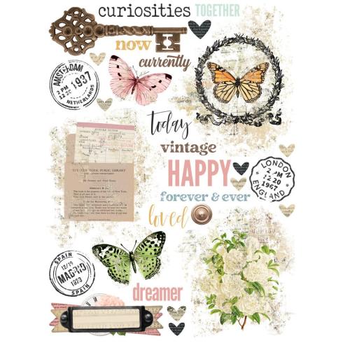 Preview: Simple Stories - Transfer Sticker "Vintage Junk Drawer" Rub Ons