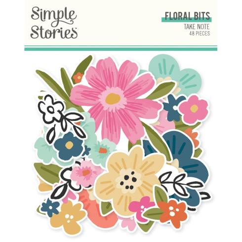 Simple Stories - Stanzteile "Take Note" Floral Bits & Pieces 