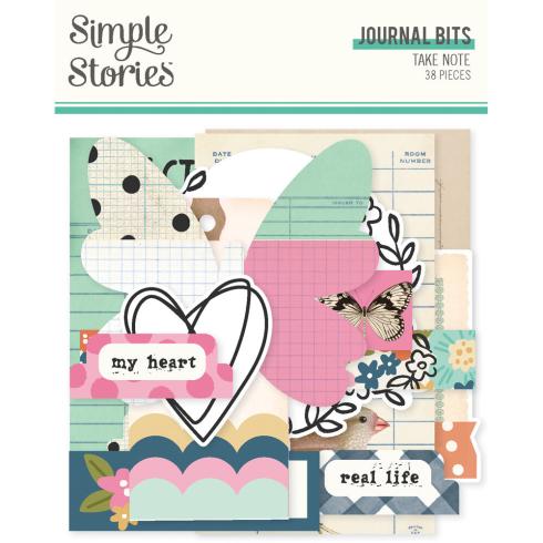 Simple Stories - Stanzteile "Take Note" Journal Bits & Pieces 