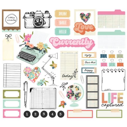 Preview: Simple Stories - Stanzteile "Take Note" Die Cuts