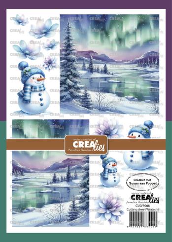Crealies - Designpapier "Winter H" Cutting Sheets Paper A4 - 8 Bogen
