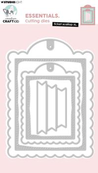 Creative Craft Lab - Studio Light - Stanzschablone "Ticket Scallop XL" Dies