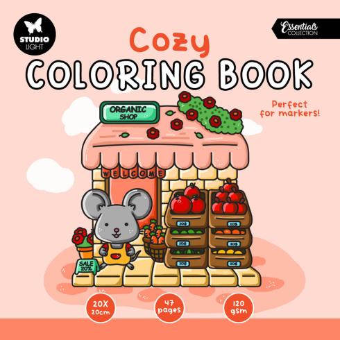 Studio Light - Ausmalbuch "Cozy" Coloring Book 20x20cm