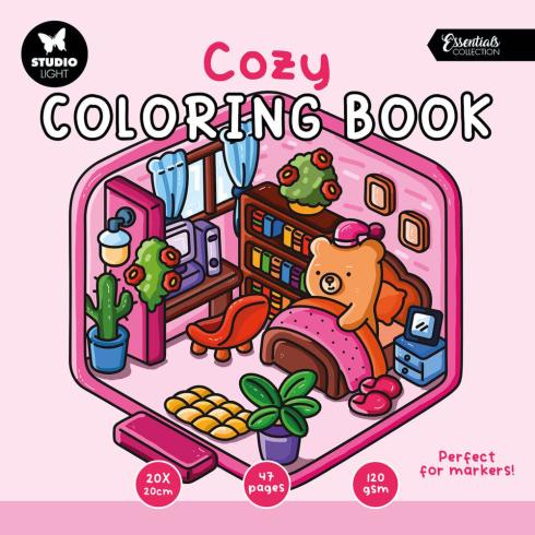 Studio Light - Ausmalbuch "Cozy 4" Coloring Book 20x20cm