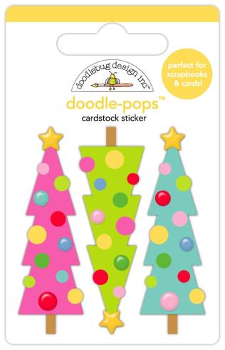 Doodlebug Design - Sticker "Oh What Fun Merry & Bright" Doodle-Pops 