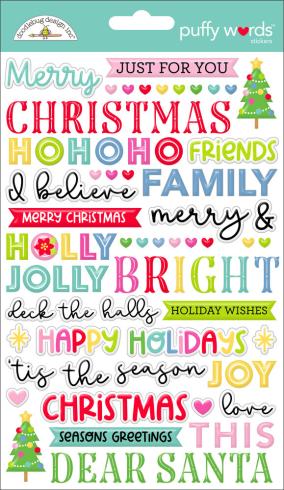 Doodlebug Design - Aufkleber "Oh What Fun" Puffy Words Sticker