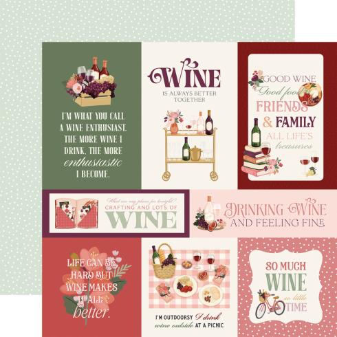 Carta Bella - Designpapier "Wine" Collection Kit 12x12 Inch - 12 Bogen  