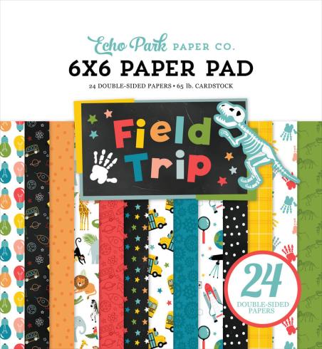 Echo Park - Designpapier "Field Trip" Paper Pack 6x6 Inch - 24 Bogen