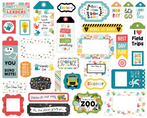 Preview: Echo Park - Stanzteile & Anhänger "Field Trip" Frames & Tags 
