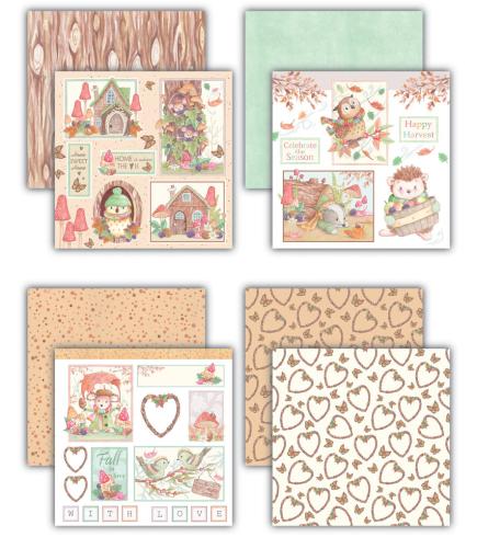 Preview: Craft Consortium - Designpapier "Tales from Oak" Paper Pad 8x8 Inch - 36 Bogen