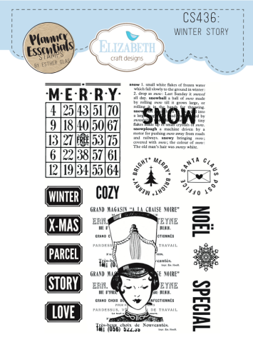 Elizabeth Craft Designs - Stempelset "Winter Story" Clear Stamps