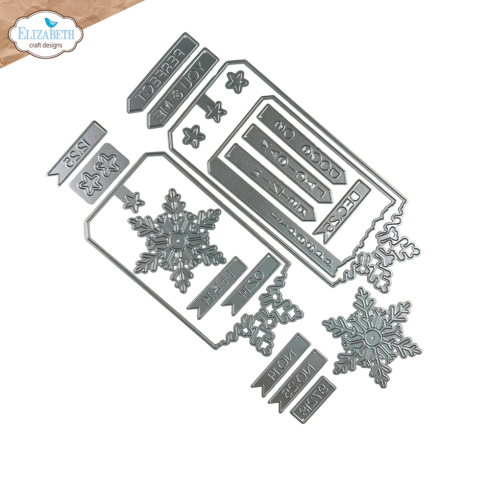 Preview: Elizabeth Craft Designs - Stanzschalone "Winter Tags" Dies