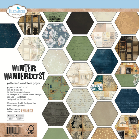 Elizabeth Craft Designs - Designpapier "Winter Wanderlust" Paper Pack 12x12 Inch - 12 Bogen