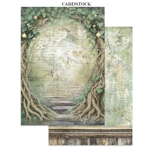 Preview: Stamperia - Papier, Aufkleber & Stanzteile "Herbarium Silvae" Junk Journal Backgrounds,Stickers,Cut-Outs