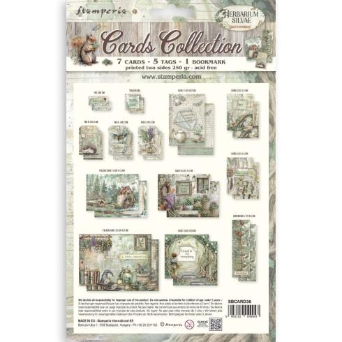 Preview: Stamperia - Stanzteile "Herbarium Silvae" Cards Collection