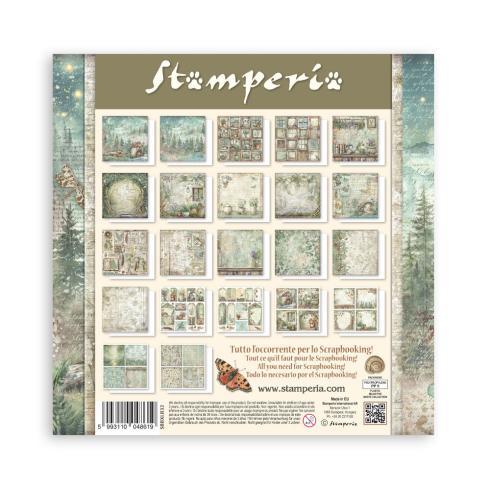 Stamperia - Designpapier "Herbarium Silvae" Maxi Paper Pack 12x12 Inch - 22 Bogen