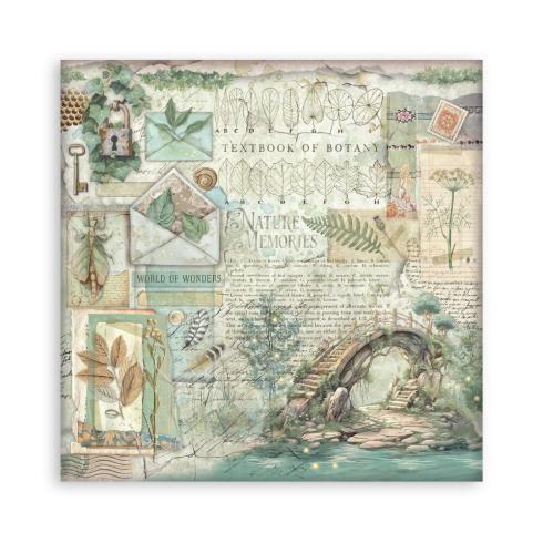 Stamperia - Designpapier "Herbarium Silvae" Maxi Paper Pack 12x12 Inch - 22 Bogen