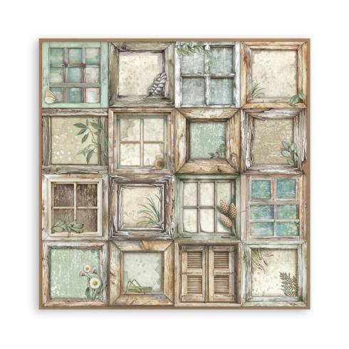 Preview: Stamperia - Designpapier "Herbarium Silvae" Maxi Paper Pack 8x8 Inch - 22 Bogen