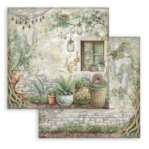 Preview: Stamperia - Designpapier "Herbarium Silvae" Paper Pack 8x8 Inch - 10 Bogen