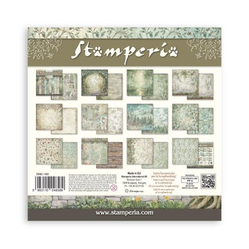 Stamperia - Designpapier "Herbarium Silvae" Maxi Paper Pack 12x12 Inch - 10 Bogen