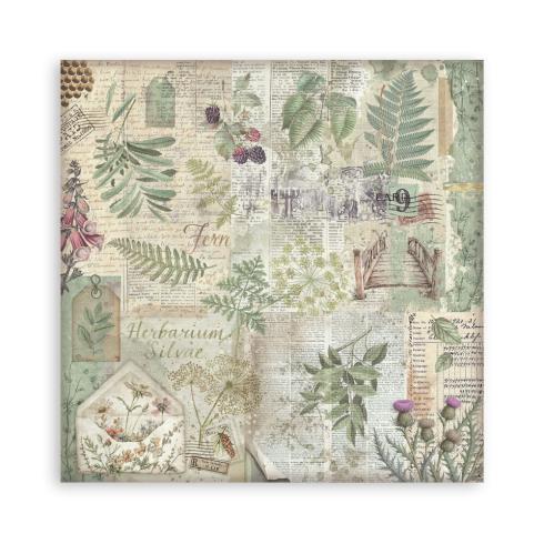 Preview: Stamperia - Designpapier "Herbarium Silvae" Maxi Paper Pack 12x12 Inch - 10 Bogen