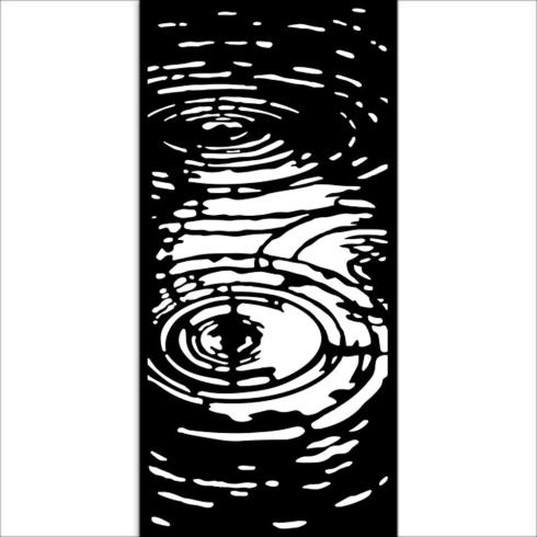 Preview: Stamperia - Schablone 12x25cm "Water Pattern" Stencil