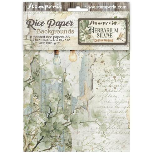 Stamperia - Decopatch Papier "Backgrounds" Decoupage A6 - 8 Bogen  