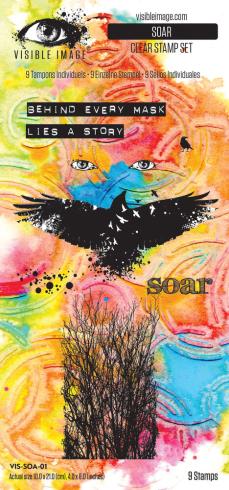 Visible Image - Stempelset 4x8 Inch "Soar" Clear Stamps