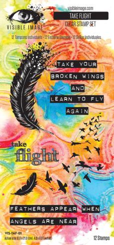 Visible Image - Stempelset 4x8 Inch "Take Flight" Clear Stamps