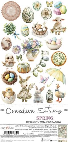 Craft OClock - Ausschneidebogen "Spring" Extra Set Creative - 18 Bogen