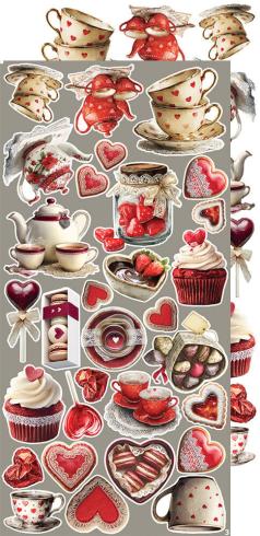 Craft OClock - Ausschneidebogen "In Love" Extra Set Creative - 18 Bogen