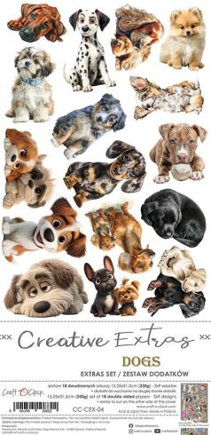 Craft OClock - Ausschneidebogen "Dogs" Extra Set Creative - 18 Bogen
