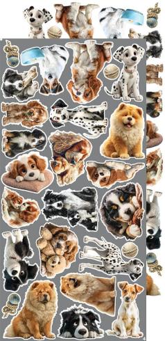 Craft OClock - Ausschneidebogen "Dogs" Extra Set Creative - 18 Bogen