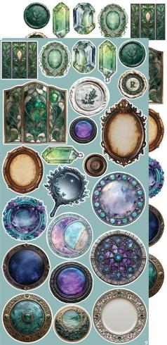 Craft OClock - Ausschneidebogen "Alchemy" Extra Set Creative - 18 Bogen