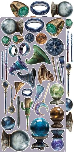 Preview: Craft OClock - Ausschneidebogen "Magic" Extra Set Creative - 18 Bogen