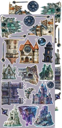 Craft OClock - Ausschneidebogen "Magic" Extra Set Creative - 18 Bogen