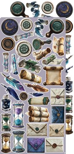 Craft OClock - Ausschneidebogen "Magic" Extra Set Creative - 18 Bogen