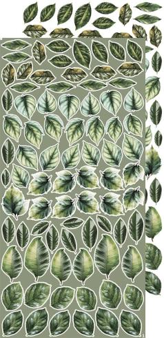 Preview: Craft OClock - Ausschneidebogen "Leaves" Extra Set Creative - 18 Bogen
