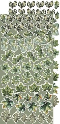 Craft OClock - Ausschneidebogen "Leaves" Extra Set Creative - 18 Bogen
